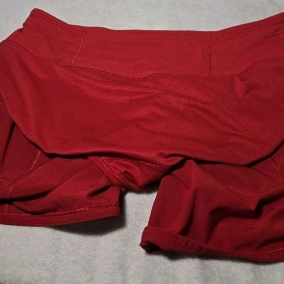 lululemon Women’s Size 8 Red Athletic Skort Built-In Shorts - Picture 7 of 13